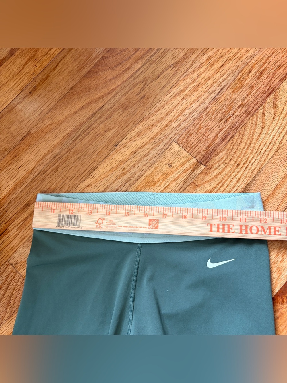 Nike Pro Biker Olive Green Mesh Athletic Compression Shorts Medium 9” - Picture 6 of 7